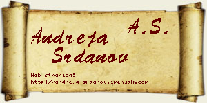 Andreja Srdanov vizit kartica